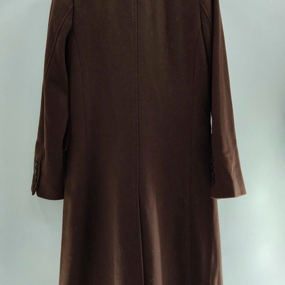 Quince Italian Wool Double-Breasted Coat Chocolate Brown NWOT - Picture 5 of 10